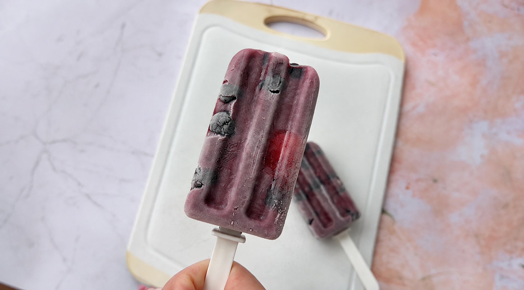 Summer Berry and Coconut Ice Blocks